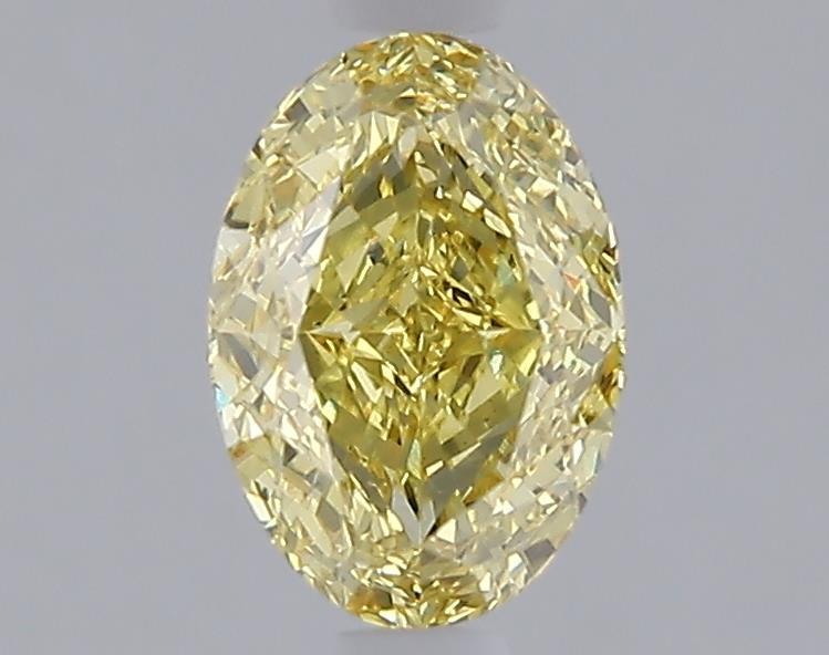 1.08 Ct. Fancy Intense  Yellow Oval Lab Grown Diamond