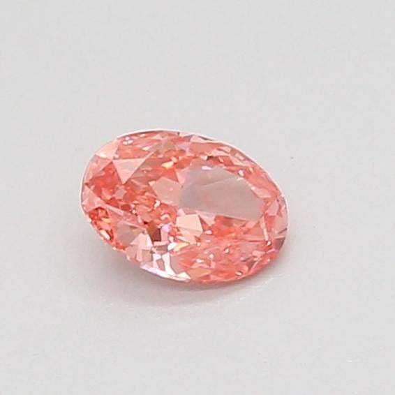 0.33 Ct. Fancy Vivid Pink Oval Lab Grown Diamond