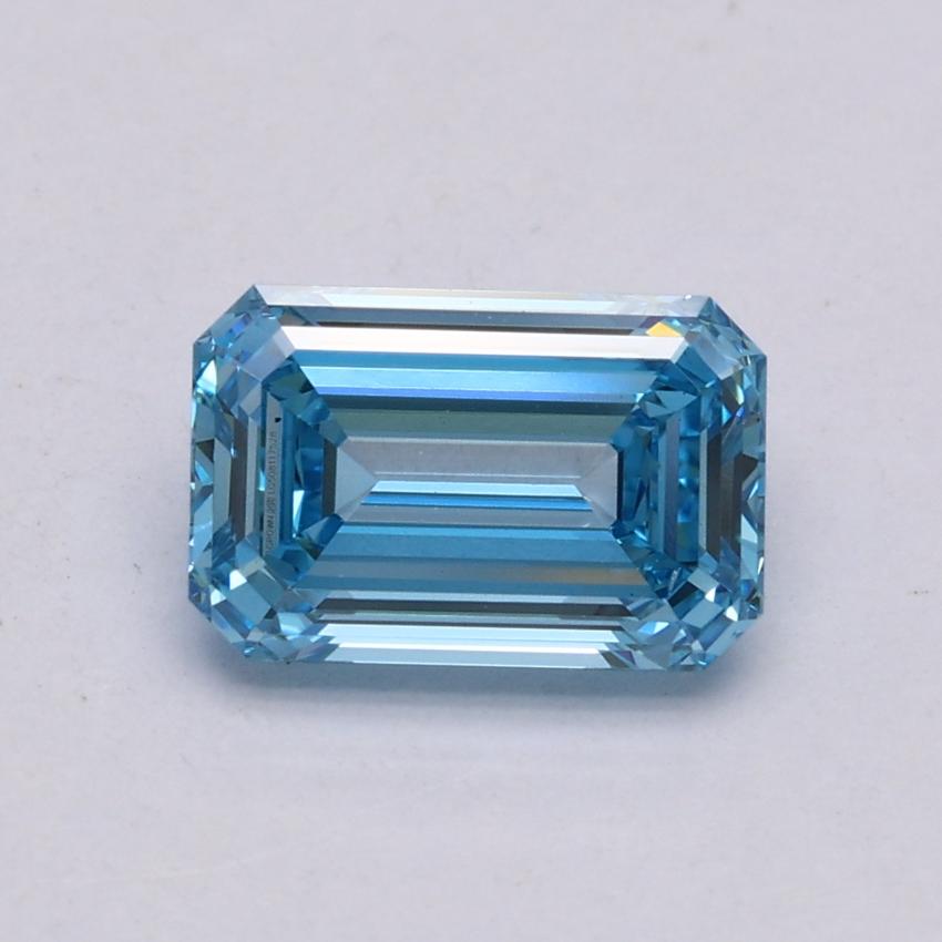 1.08 Ct. Fancy Intense Blue Emerald Lab Grown Diamond