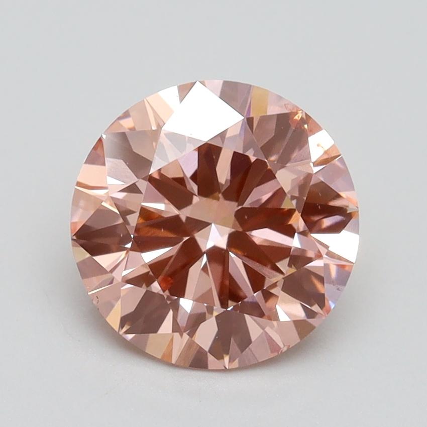 2.00 Ct. Fancy Intense Pink Round Lab Grown Diamond