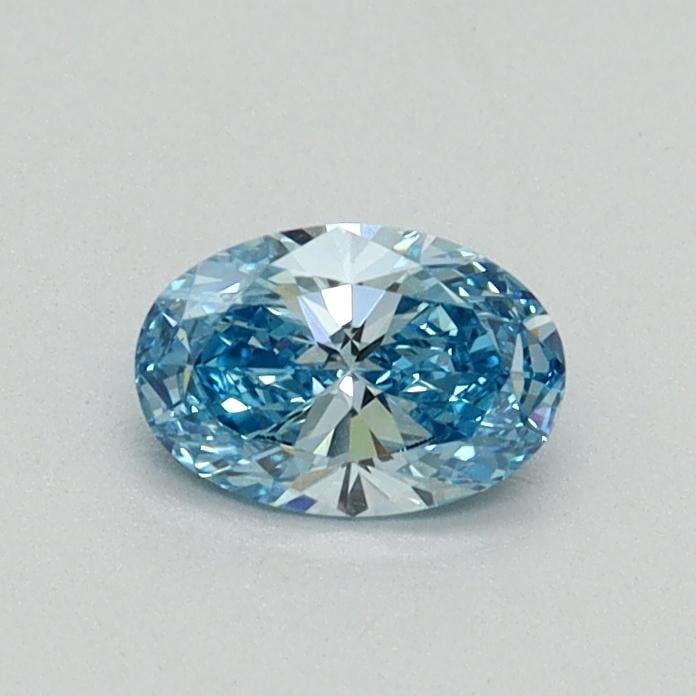 0.36 Ct. Fancy Vivid Blue Oval Lab Grown Diamond