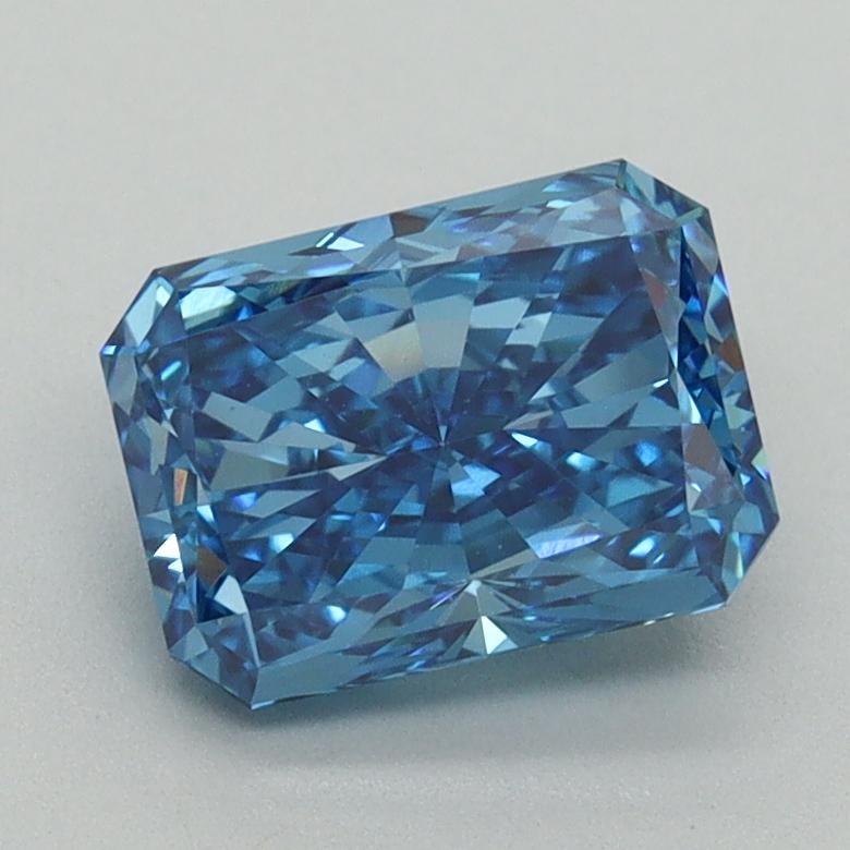 1.63 Ct. Fancy Vivid Blue Radiant Lab Grown Diamond