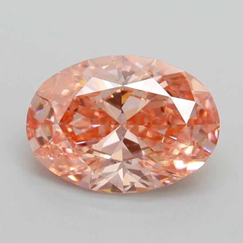 1.12 Ct. Fancy Intense Pink Oval Lab Grown Diamond