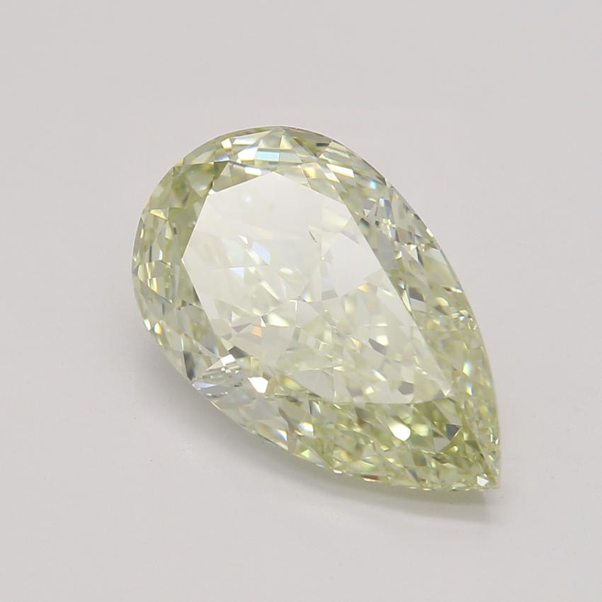 2.03 Ct. Fancy Light Greenish Yellow Pear Diamond