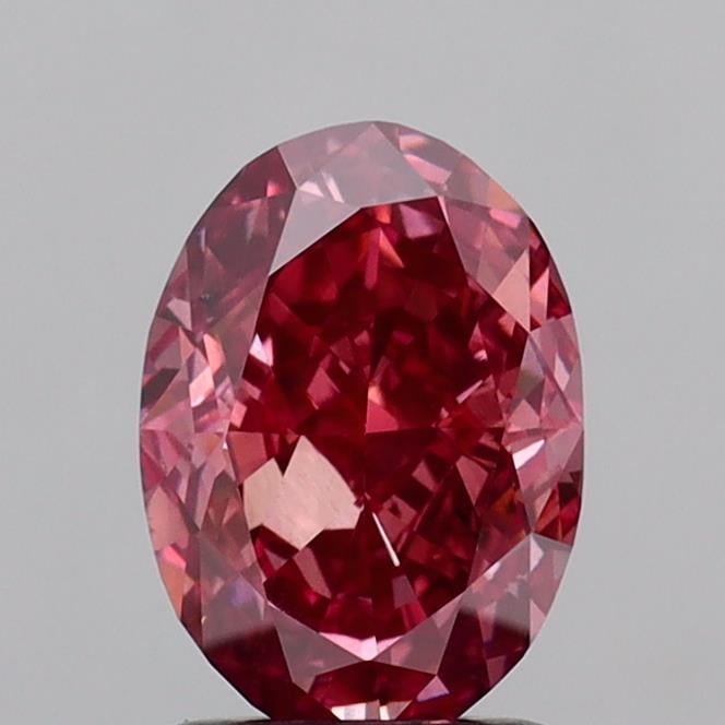 2.10 Ct. Fancy Deep  Pink Oval Lab Grown Diamond