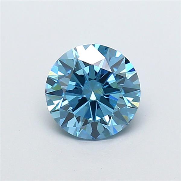 1.1 Ct. Fancy Vivid Blue Round Lab Grown Diamond