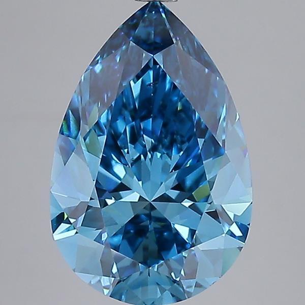 5.00 Ct. Fancy Vivid  Blue Pear Lab Grown Diamond