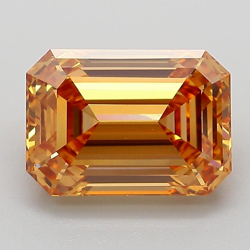2.77 Ct. Fancy Light  Brown Emerald Lab Grown Diamond