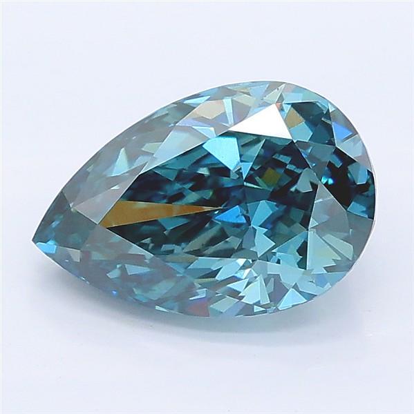 2.07 Ct. Fancy Vivid Blue Pear Lab Grown Diamond
