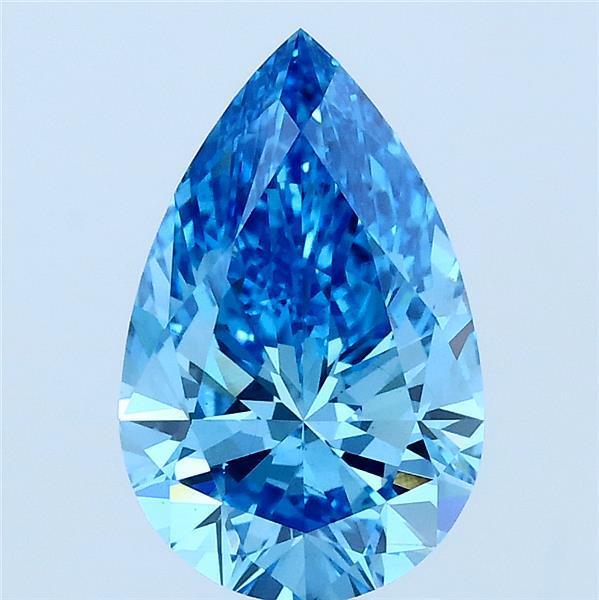2.00 Ct. Fancy Blue Pear Lab Grown Diamond