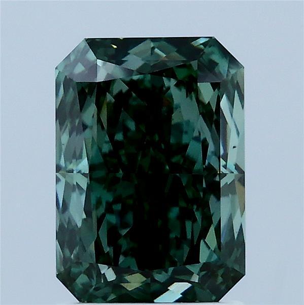 2.04 Ct. Fancy Vivid Green Radiant Lab Grown Diamond