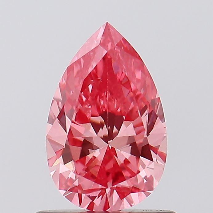 0.75 Ct. Fancy Vivid Pink Pear Lab Grown Diamond