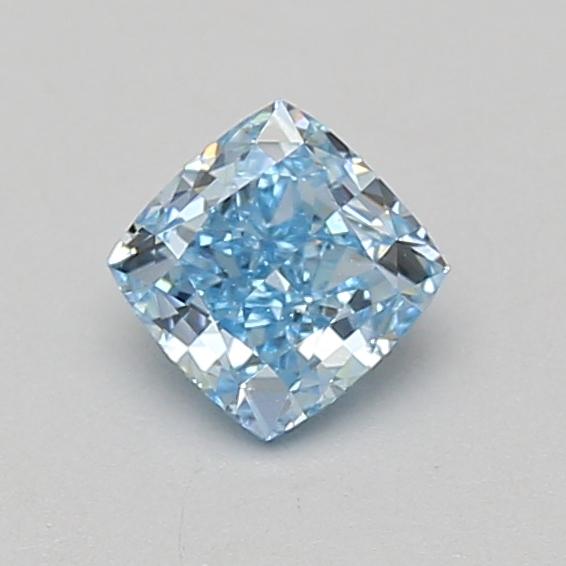 0.66 Ct. Fancy Intense Blue Cushion Lab Grown Diamond