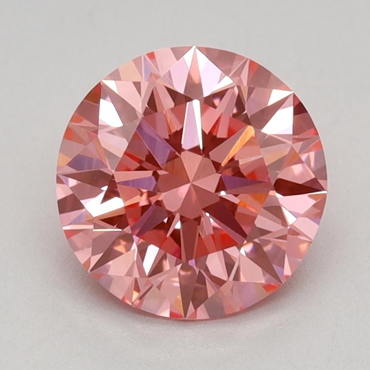 1.04 Ct. Fancy Vivid Pink Round Lab Grown Diamond