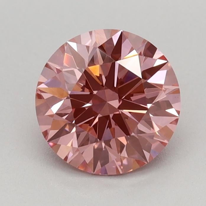 0.78 Ct. Fancy Vivid Pink Round Lab Grown Diamond