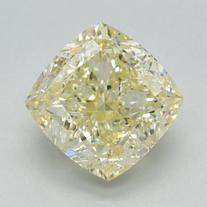 1.66 Ct. Fancy Light Yellow Cushion Lab Grown Diamond