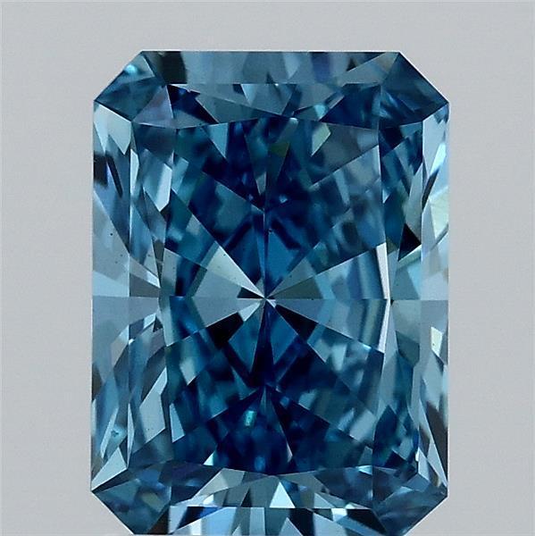 2.07 Ct. Fancy Vivid Blue Radiant Lab Grown Diamond