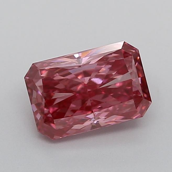 1.09 Ct. Fancy Vivid  Pink Radiant Lab Grown Diamond
