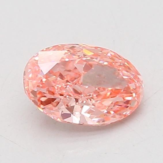 0.91 Ct. Fancy Vivid Pink Oval Lab Grown Diamond