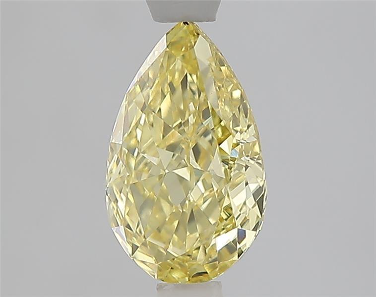 1.58 Ct. Fancy Intense  Yellow Pear Lab Grown Diamond