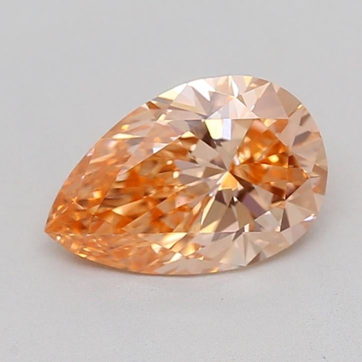 1.04 Ct. Fancy Intense Pink Orange Pear Lab Grown Diamond