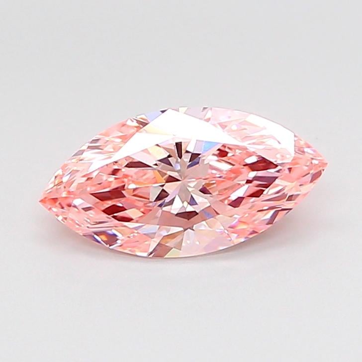 1.52 Ct. Fancy Vivid Pink Marquise Lab Grown Diamond