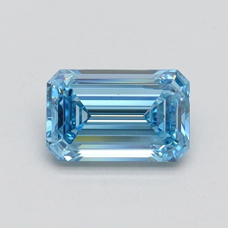 0.70 Ct. Fancy Vivid Blue Emerald Lab Grown Diamond