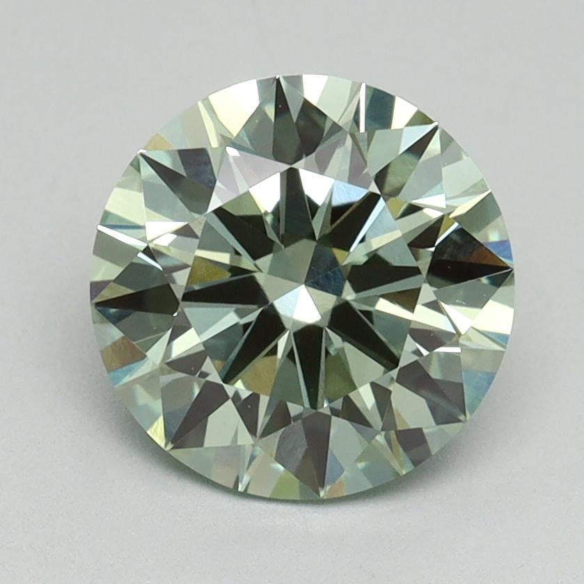 2.03 Ct. Fancy Vivid Green Round Lab Grown Diamond