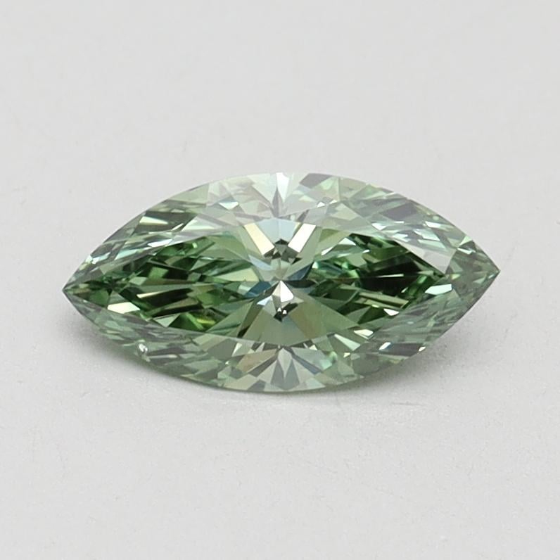 0.54 Ct. Fancy Vivid Green Marquise Lab Grown Diamond
