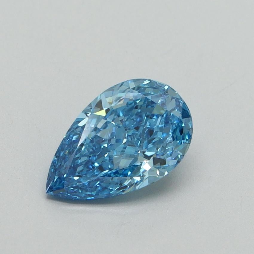 1.00 Ct. Fancy Vivid Blue Pear Lab Grown Diamond