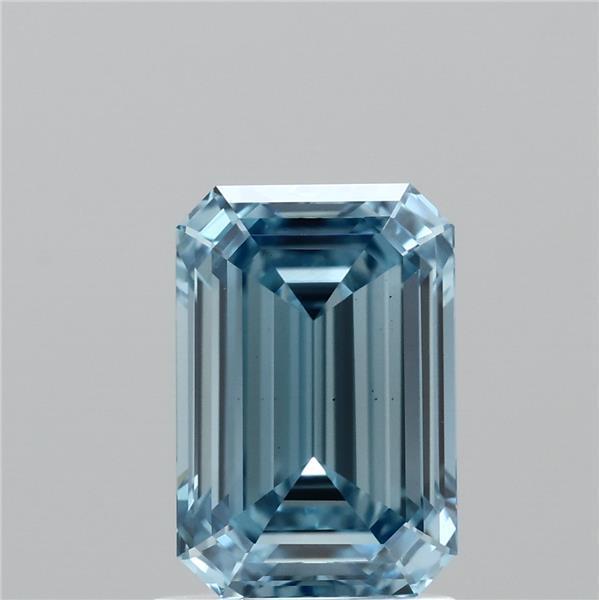 1.51 Ct. Fancy Vivid  Blue Emerald Lab Grown Diamond