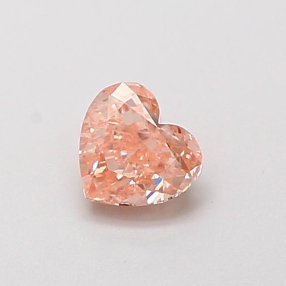 0.42 Ct. Fancy Intense  Pink Heart Lab Grown Diamond