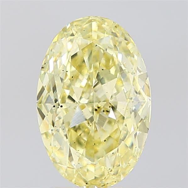 2.51 Ct. Fancy Intense Yellow Oval Lab Grown Diamond