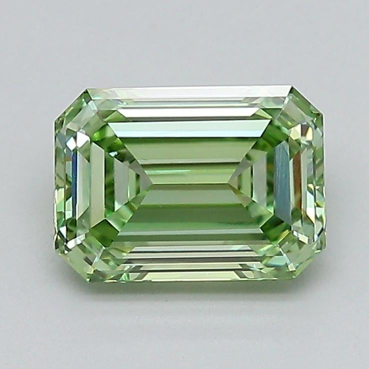 1.57 Ct. Fancy Vivid  Green Emerald Lab Grown Diamond
