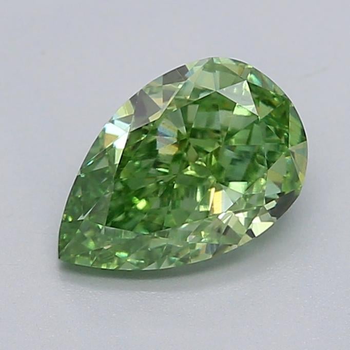 1.00 Ct. Fancy Vivid  Green Pear Lab Grown Diamond