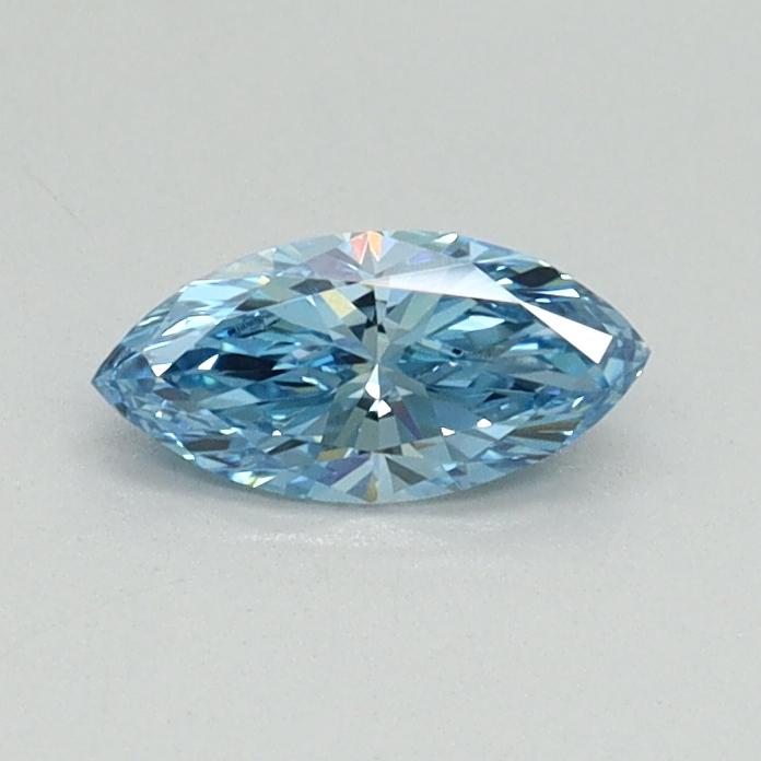 0.30 Ct. Fancy Vivid Blue Marquise Lab Grown Diamond