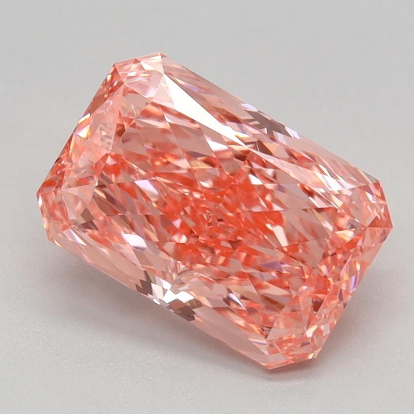 1.56 Ct. Fancy Vivid Pink Radiant Lab Grown Diamond