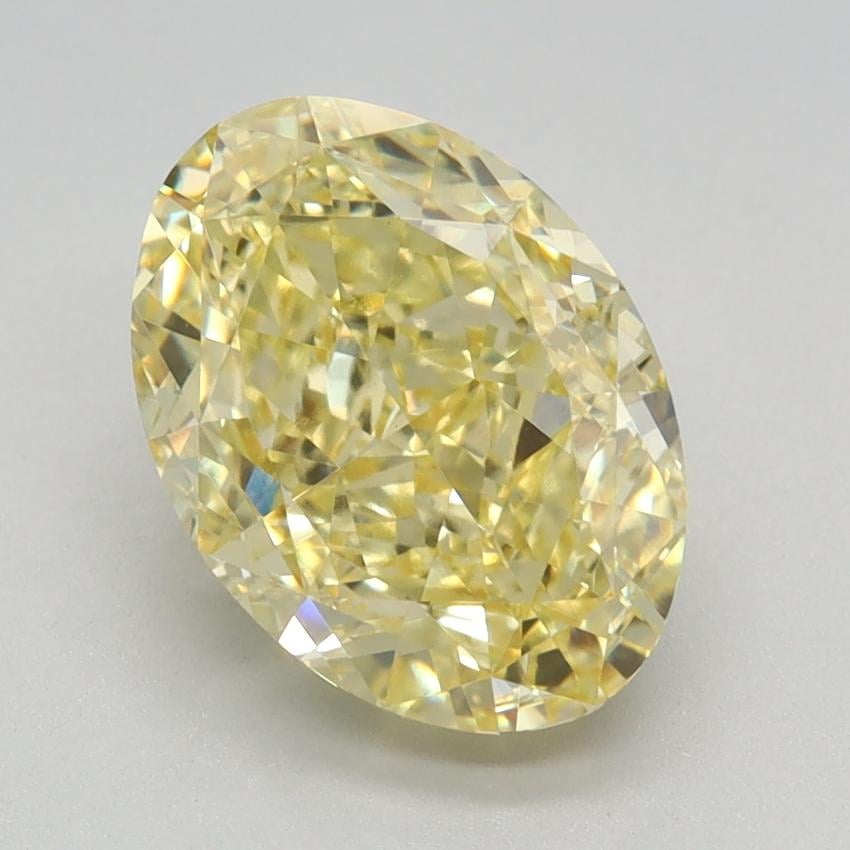 2.87 Ct. Fancy Vivid Yellow Oval Lab Grown Diamond