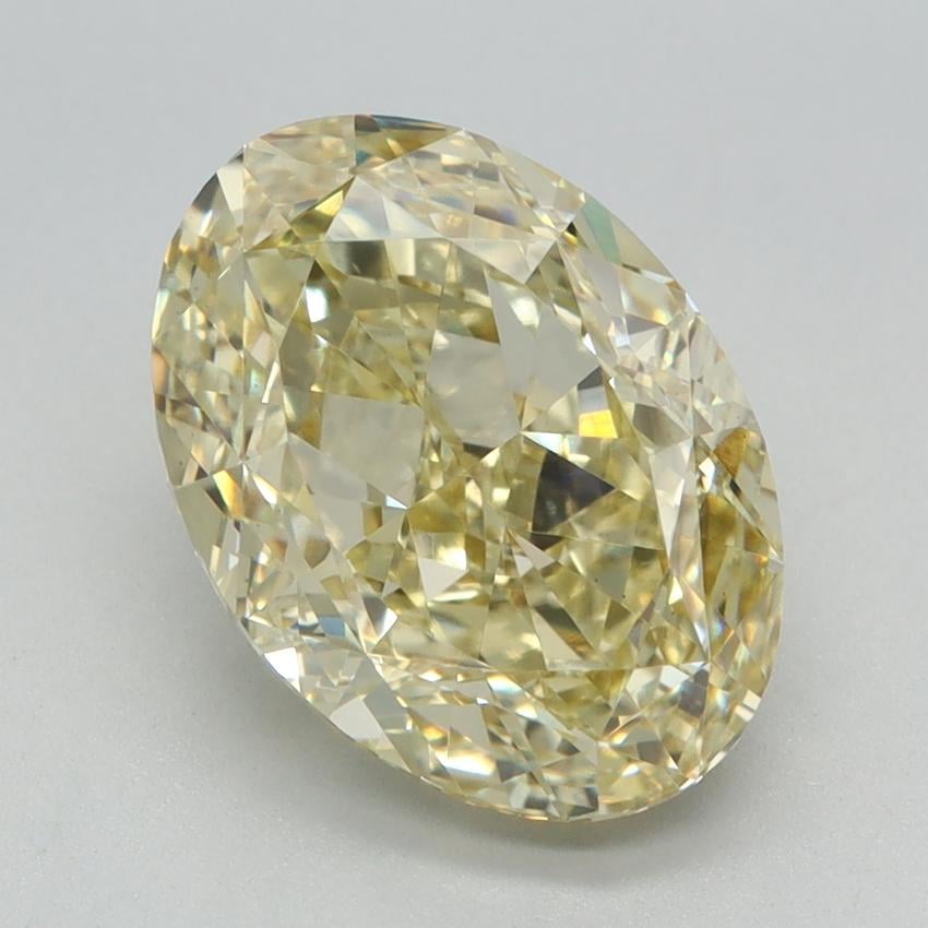 3.06 Ct. Fancy Intense Yellow Oval Lab Grown Diamond