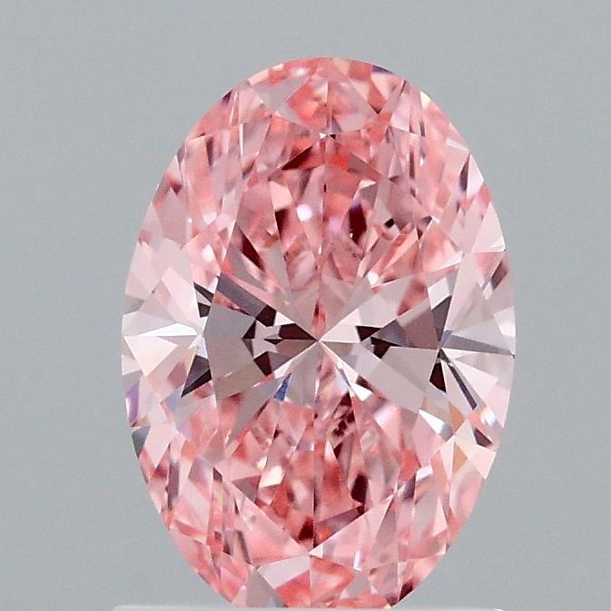 1.20 Ct. Fancy Vivid Pink Oval Lab Grown Diamond