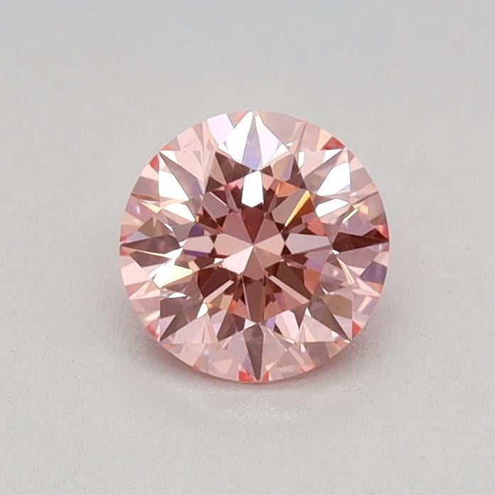0.34 Ct. Fancy Vivid Pink Round Lab Grown Diamond