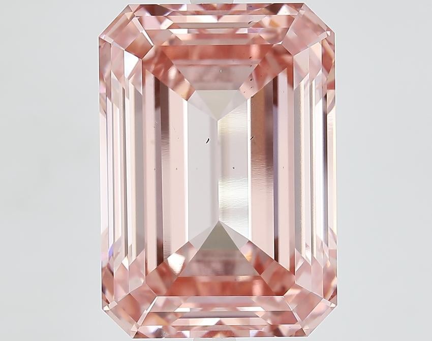 15.98 Ct. Fancy Vivid Pink Emerald Lab Grown Diamond