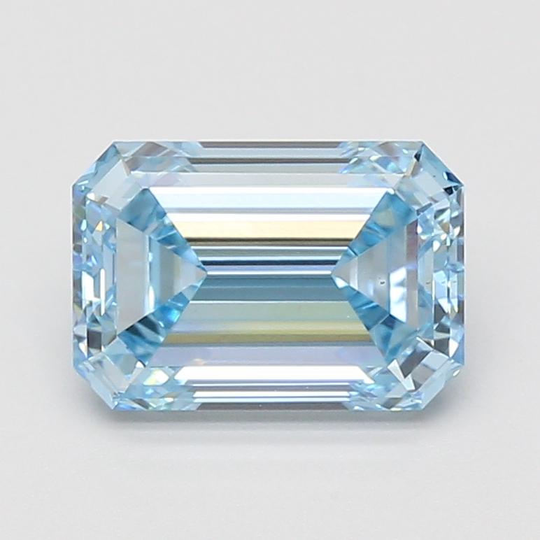 2.79 Ct. Fancy Vivid Blue Emerald Lab Grown Diamond