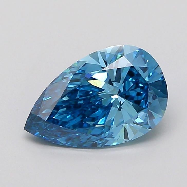 2.04 Ct. Fancy Vivid None Blue Pear Lab Grown Diamond