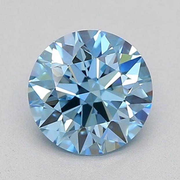 0.50 Ct. Fancy Vivid  Blue Round Lab Grown Diamond