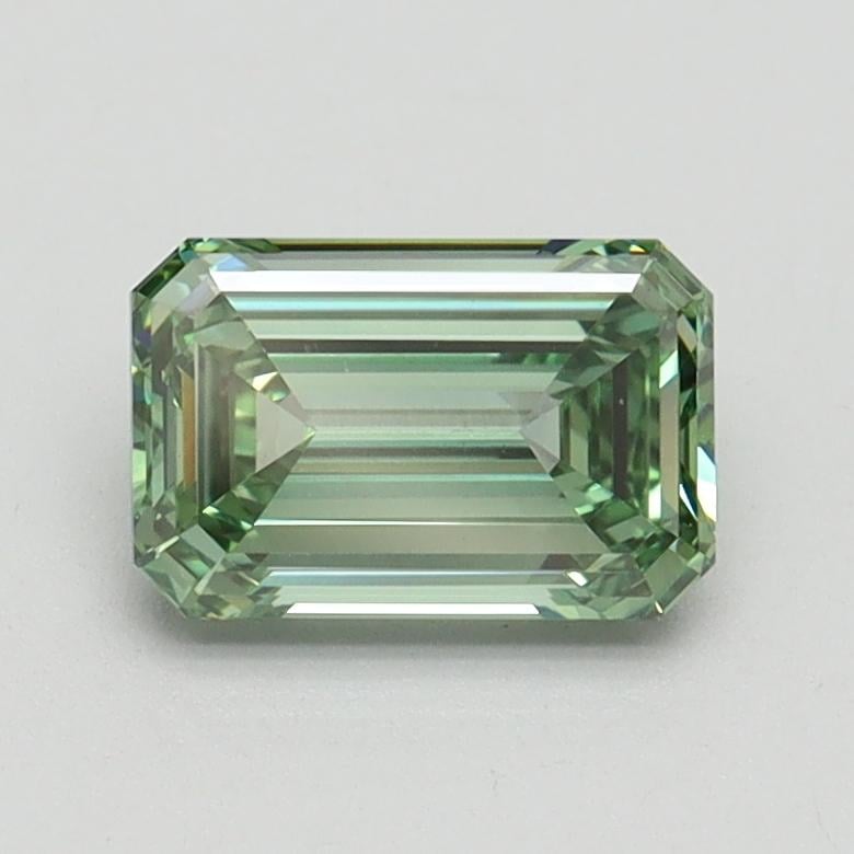1.03 Ct. Fancy Intense Pacific Green Emerald Lab Grown Diamond