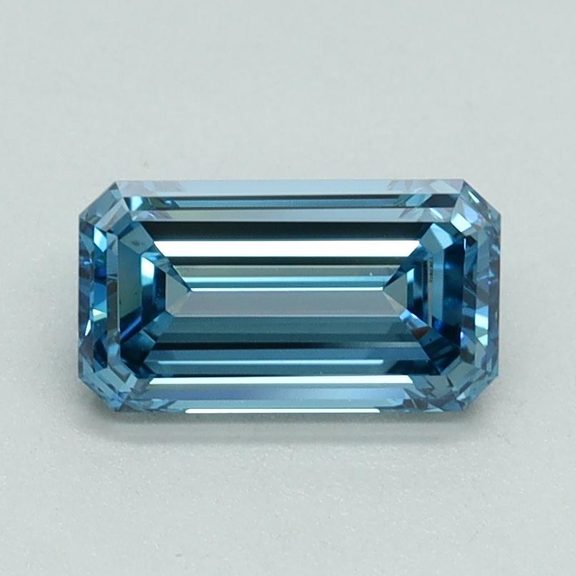1.06 Ct. Fancy Vivid Blue Emerald Lab Grown Diamond