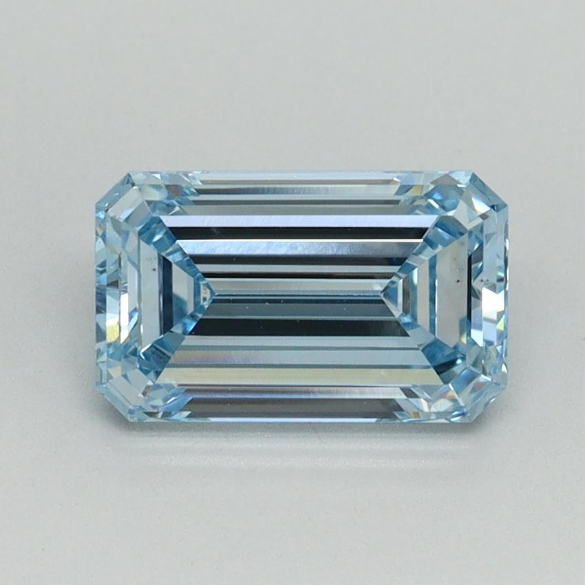 1.53 Ct. Fancy Intense Blue Emerald Lab Grown Diamond