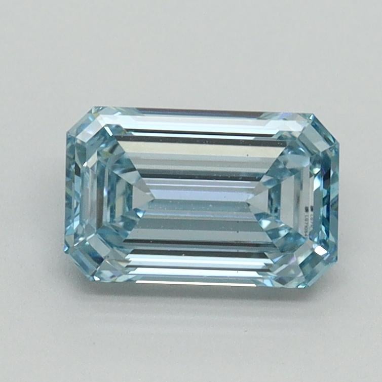 1.03 Ct. Fancy Intense Blue Emerald Lab Grown Diamond