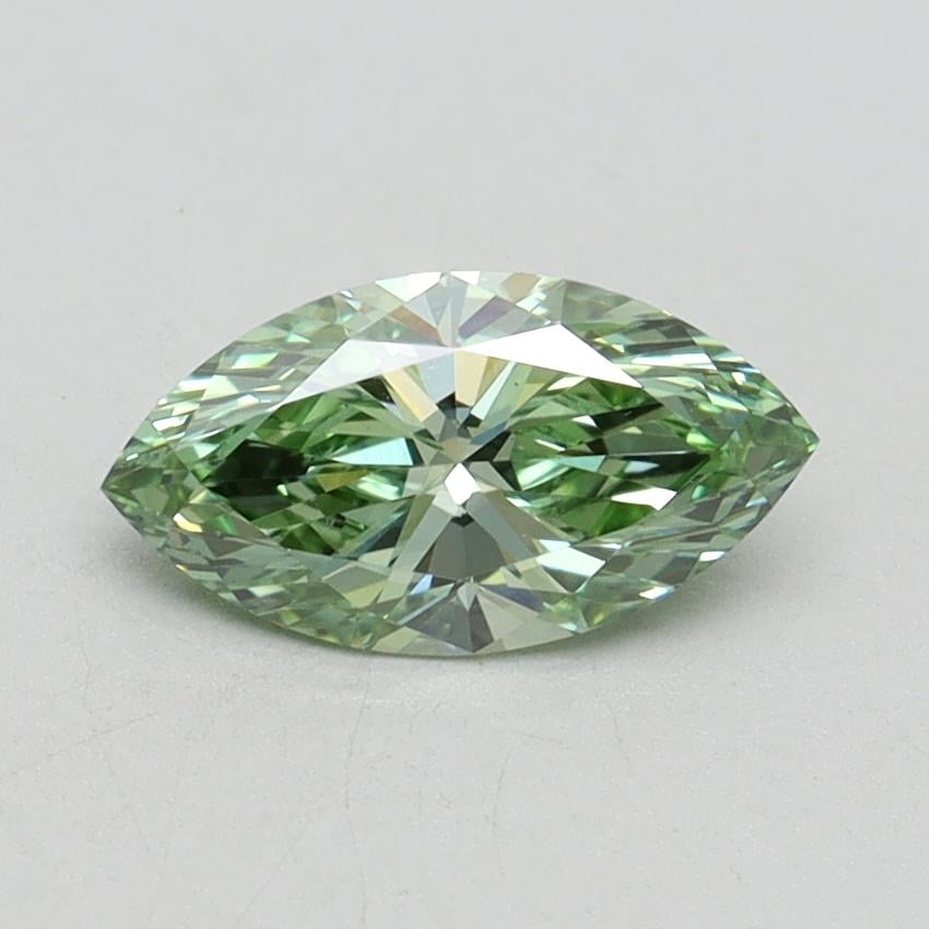 0.80 Ct. Fancy Vivid Green Marquise Lab Grown Diamond